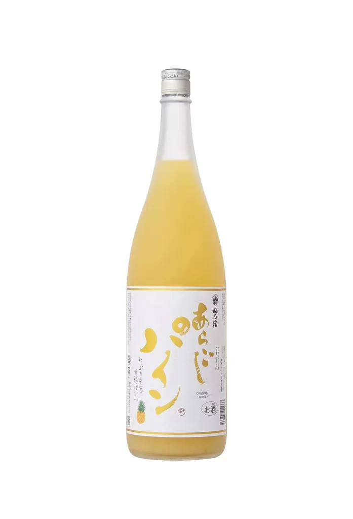 Umenoyado Aragoshi Pineapple Liqueur 1.8L Packaging
