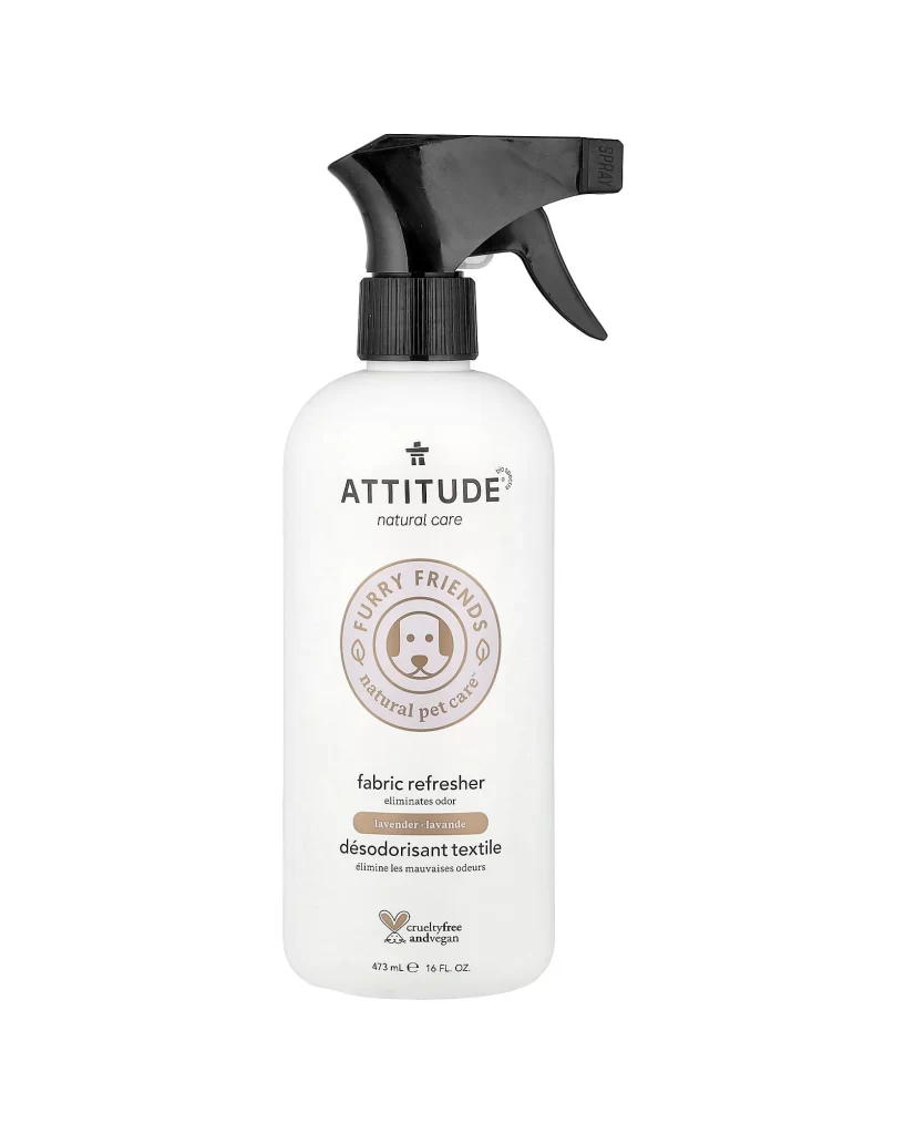 ATTITUDE Furry Friends Natural Pet Care Fabric Refresher Lavender 16 fl oz 473 m Packaging