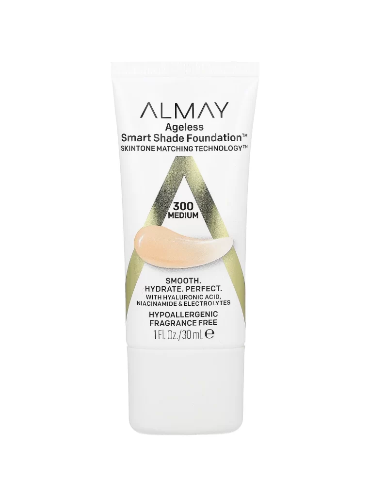 Almay Ageless Smart Shade Foundation 300 Medium 1 fl oz 30 ml Packaging