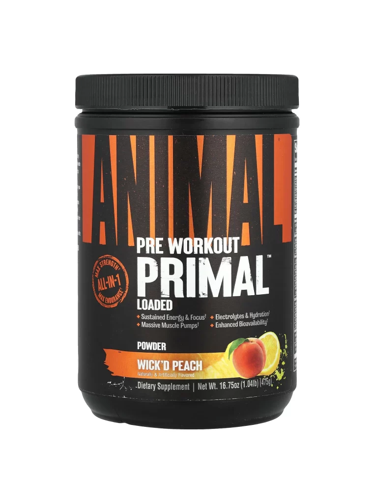 Animal Primal Pre Workout Wicked Peach Packaging
