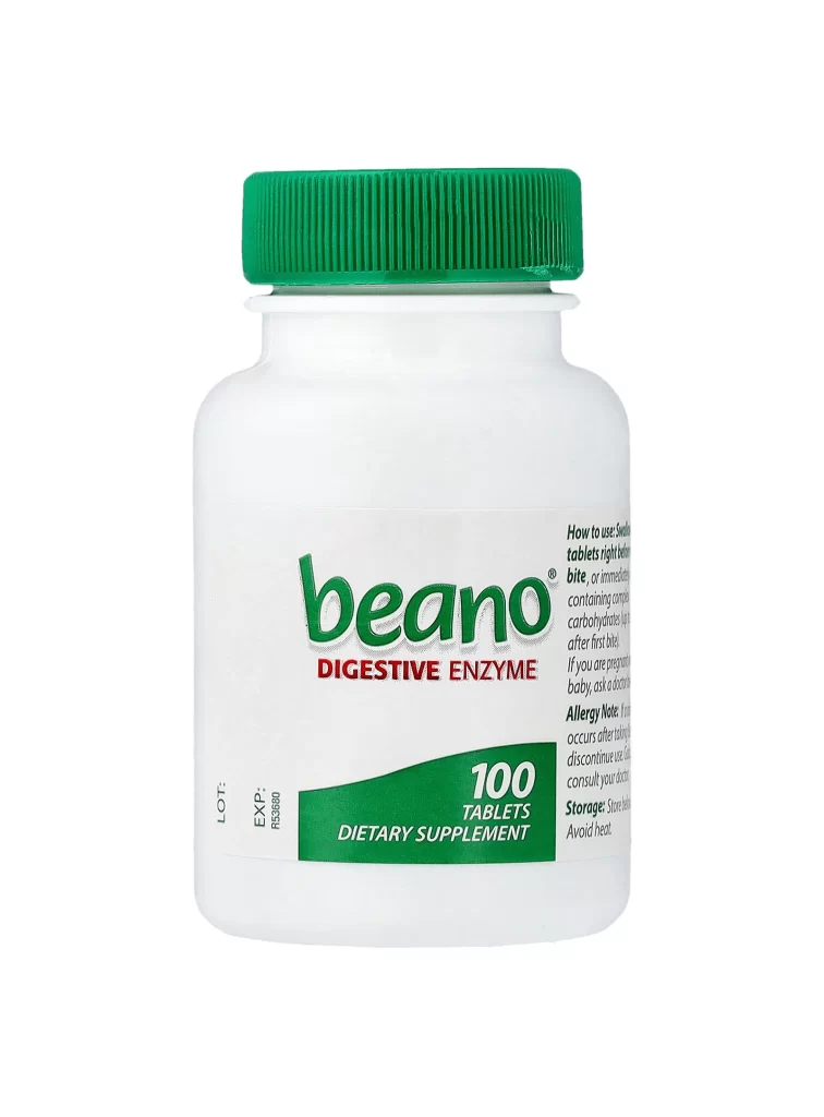 Beano Extra Strength 400 GALU 100 Tablets Packaging