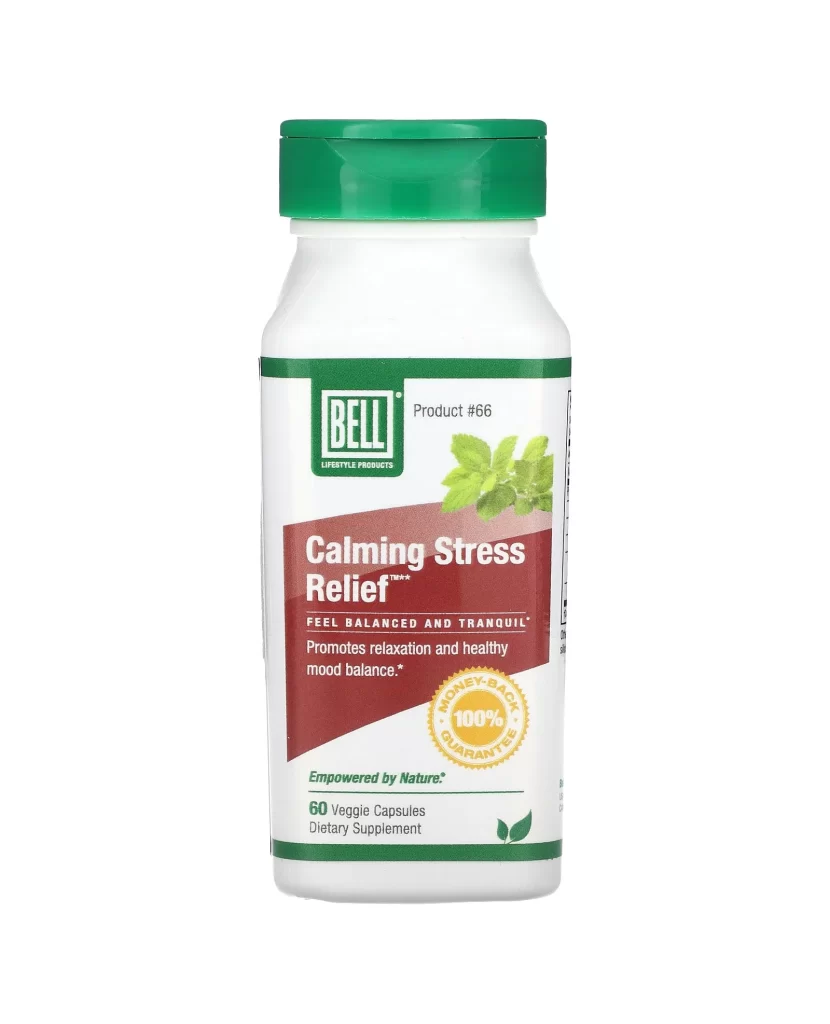 Bell Lifestyle Calming Stress Relief 60 Veggie Capsules Packaging