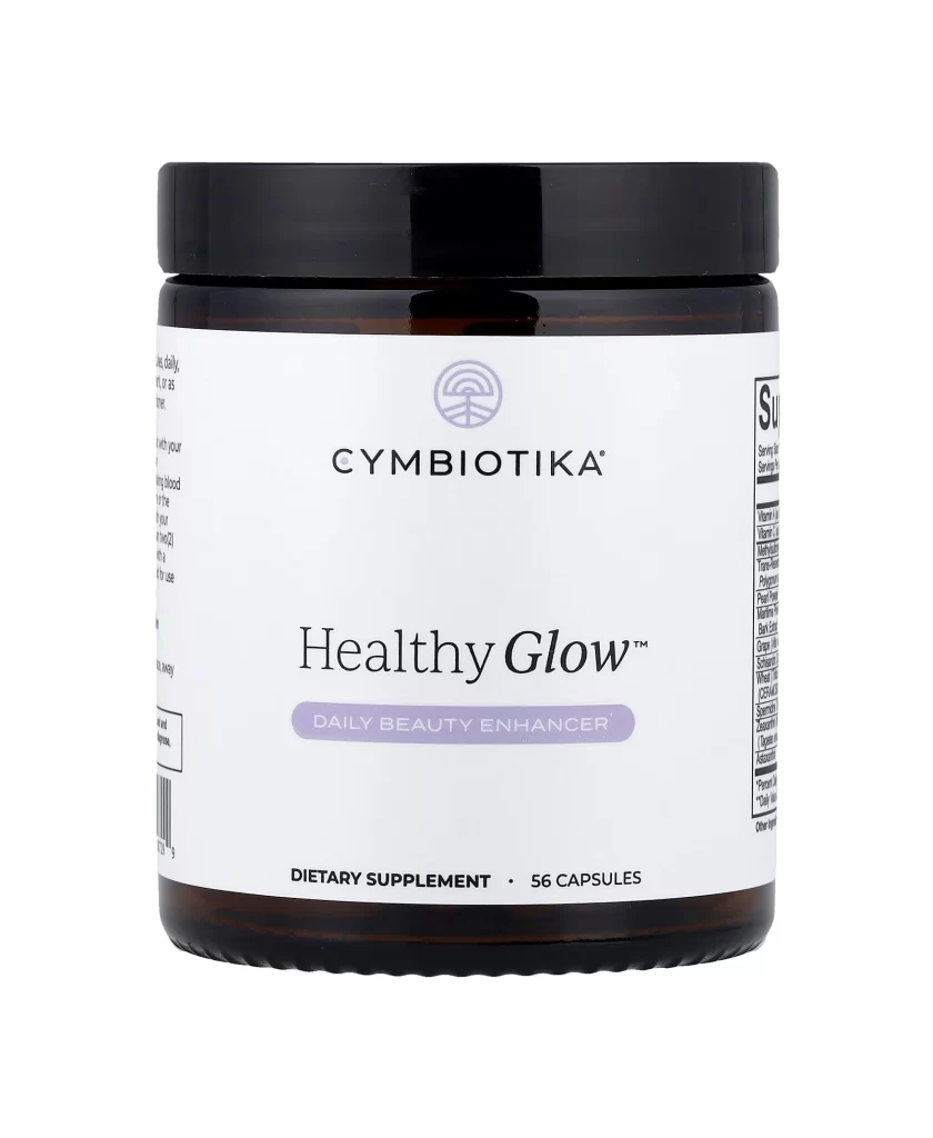 Cymbiotika Healthy Glow Daily Beauty Enhancer 56 Capsules Packaging
