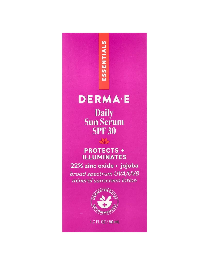 DERMA E Essentials Daily Sun Serum SPF 30 1.7 fl oz 50 ml