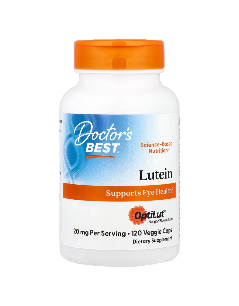 Doctors Best Lutein 120 Veggie Caps Packaging