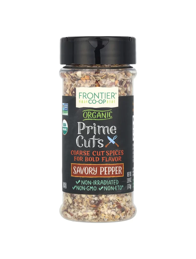 Frontier Co-op Organic Prime Cuts Savory Pepper 3.99 oz 113 g Packaging