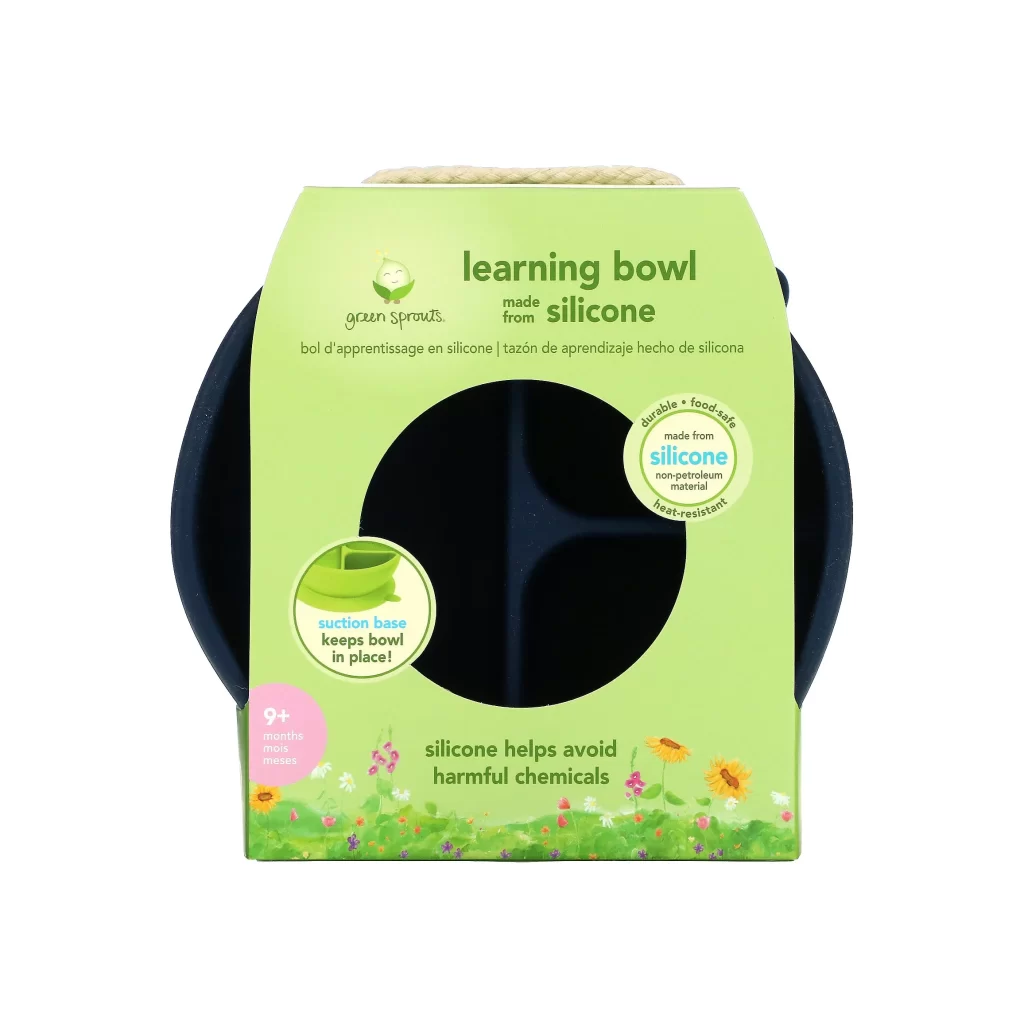 Green Sprouts Learning Bowl 9 Months Navy 1 Bowl Packaging