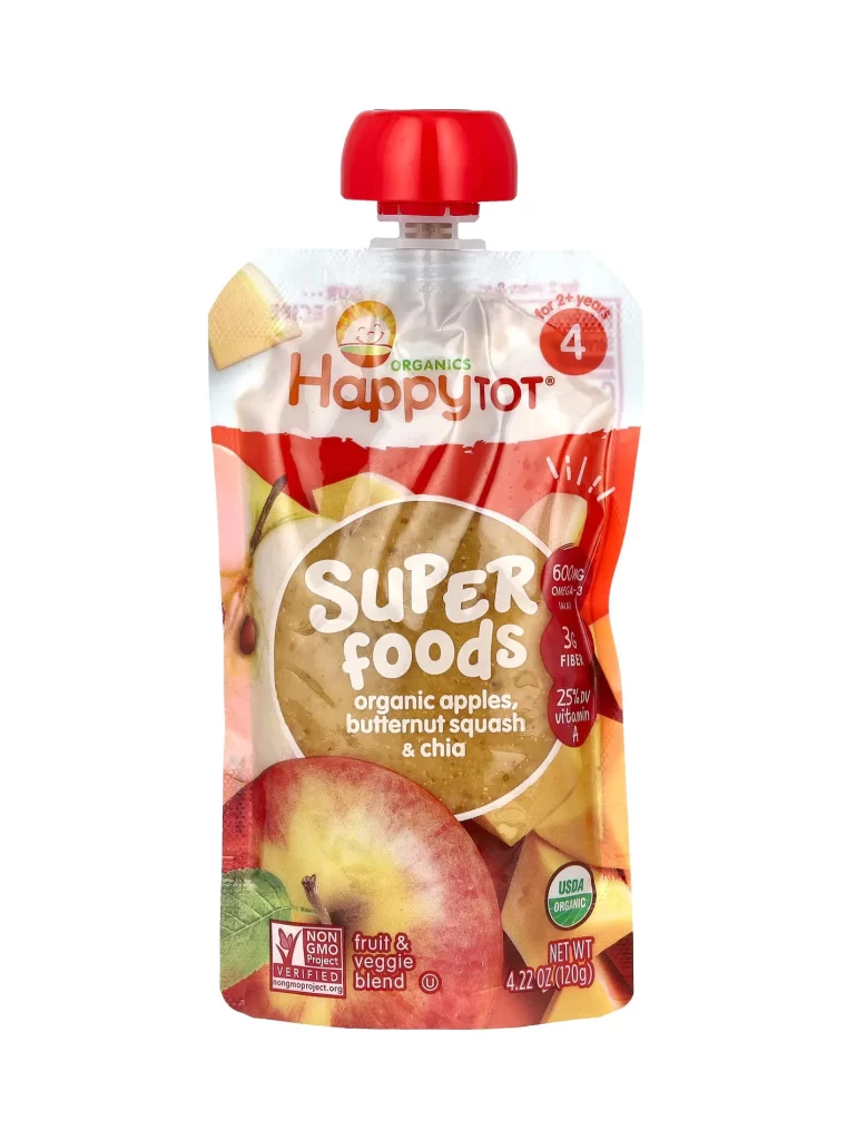 Happy Family Organics Happy Tot Superfoods For 2 Years Organic Apples Butternut Packaging