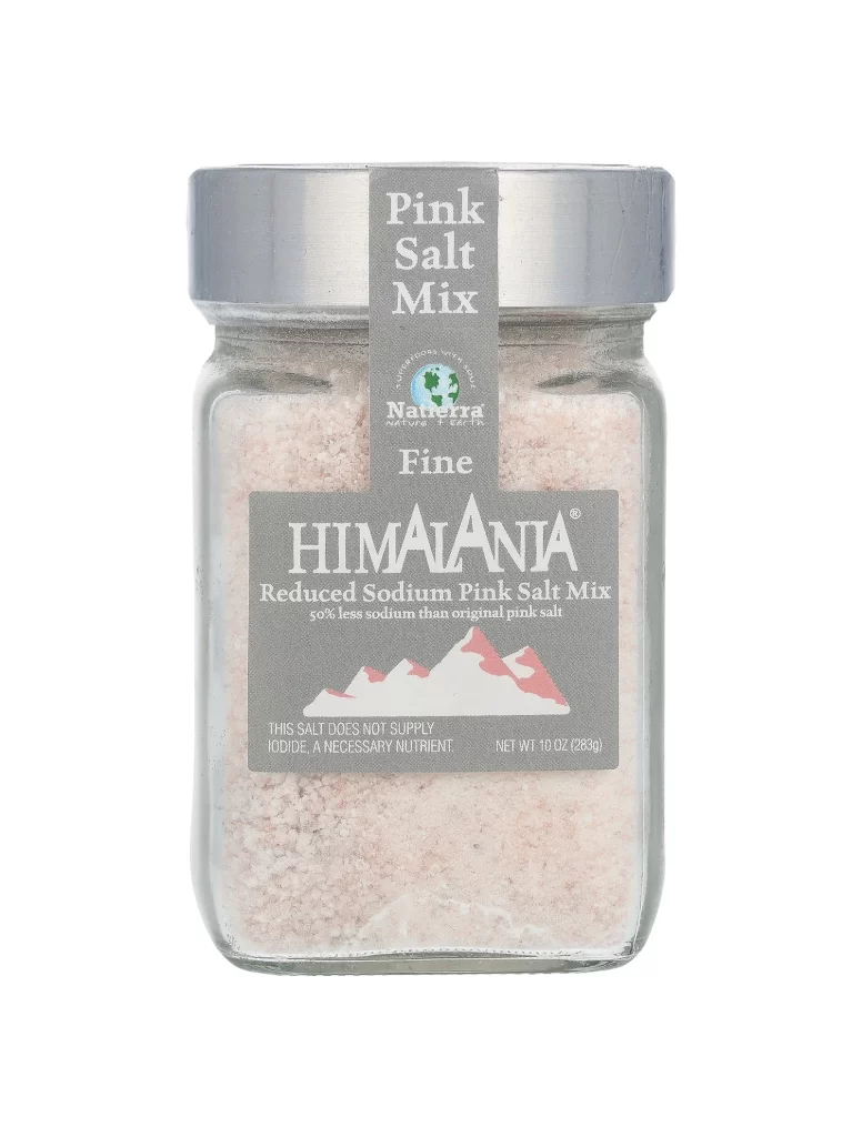 Himalania Reduced Sodium Pink Salt Mix Fine 10 oz 283 g Packaging