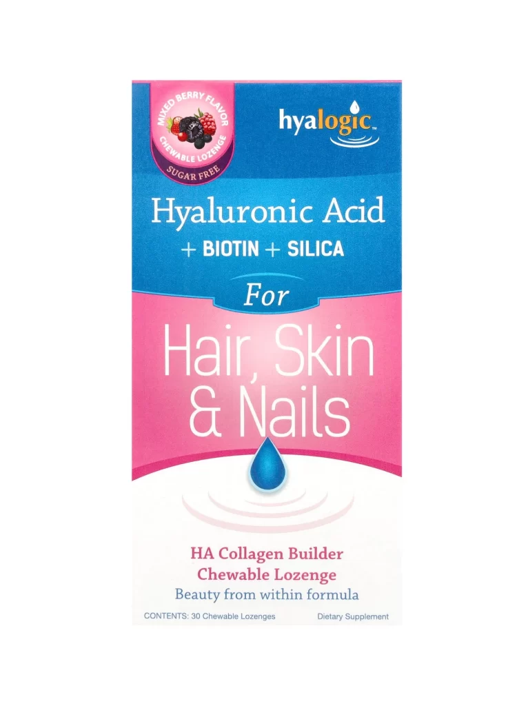 Hyalogic HA Collagen Builder Hyaluronic Acid  Biotin Silica Mixed Berry 30 Chewa Packaging
