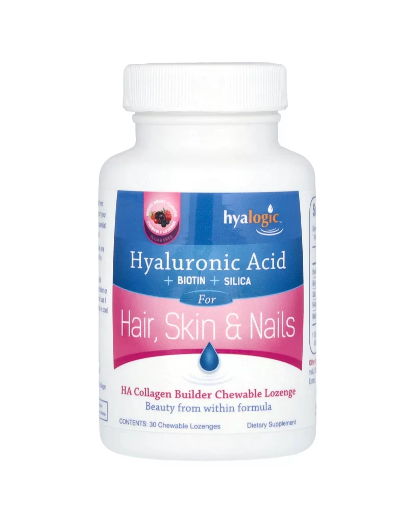 Hyalogic HA Collagen Builder Hyaluronic Acid  Biotin Silica Mixed Berry 30 Chewa Packaging