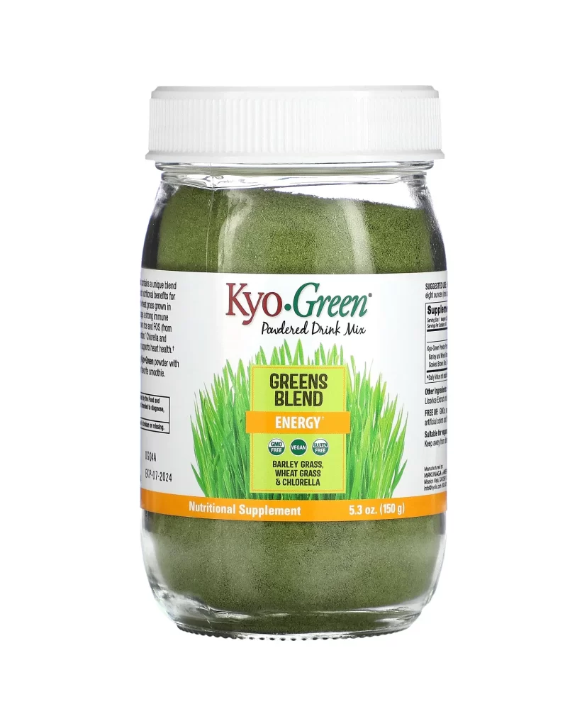 Kyolic Kyo-Green Powdered Drink Mix Greens Blend 5.3 oz 0.33 lb Packaging