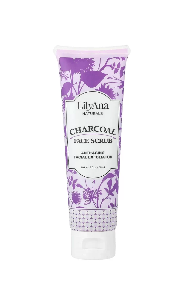 Lilyana Naturals Charcoal Face Scrub 3 oz 88 ml Packaging