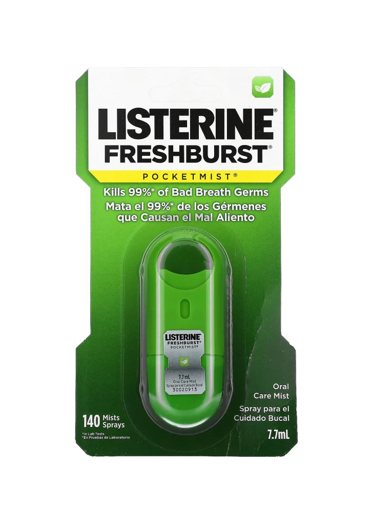 Listerine PocketMist Freshburst 140 Mists Sprays 7.7 ml Packaging