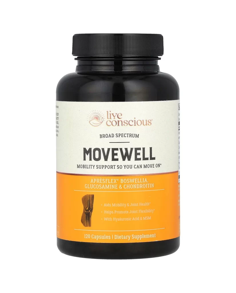 Live Conscious MoveWell 120 Capsules Packaging