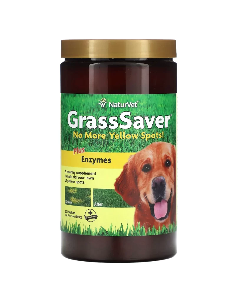 NaturVet GrassSaver Plus Enzymes 300 Wafers 21 oz 600 g Packaging
