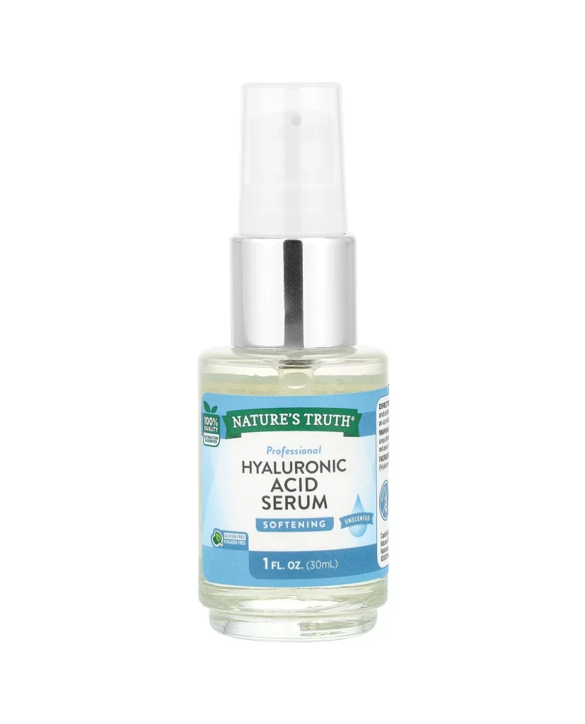 Natures Truth Hyaluronic Acid Serum Unscented 1 fl oz 30 ml Packaging