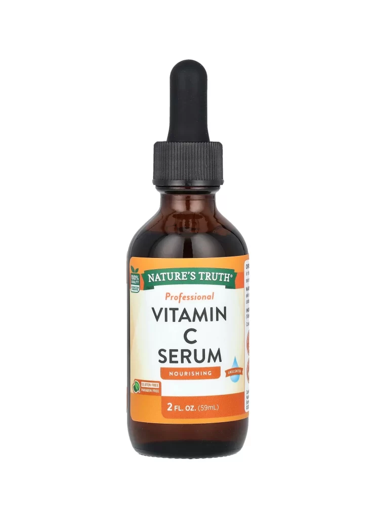 Natures Truth Vitamin C Serum Topical Liquid Unscented 2 fl oz 59 ml Packaging