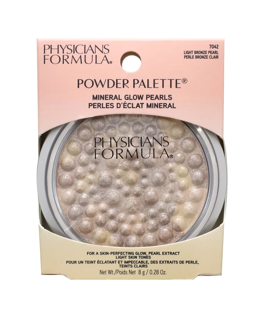 Physicians Formula Powder Palette Mineral Glow Pearls 7042 Light Bronze Pearl 0. Packaging