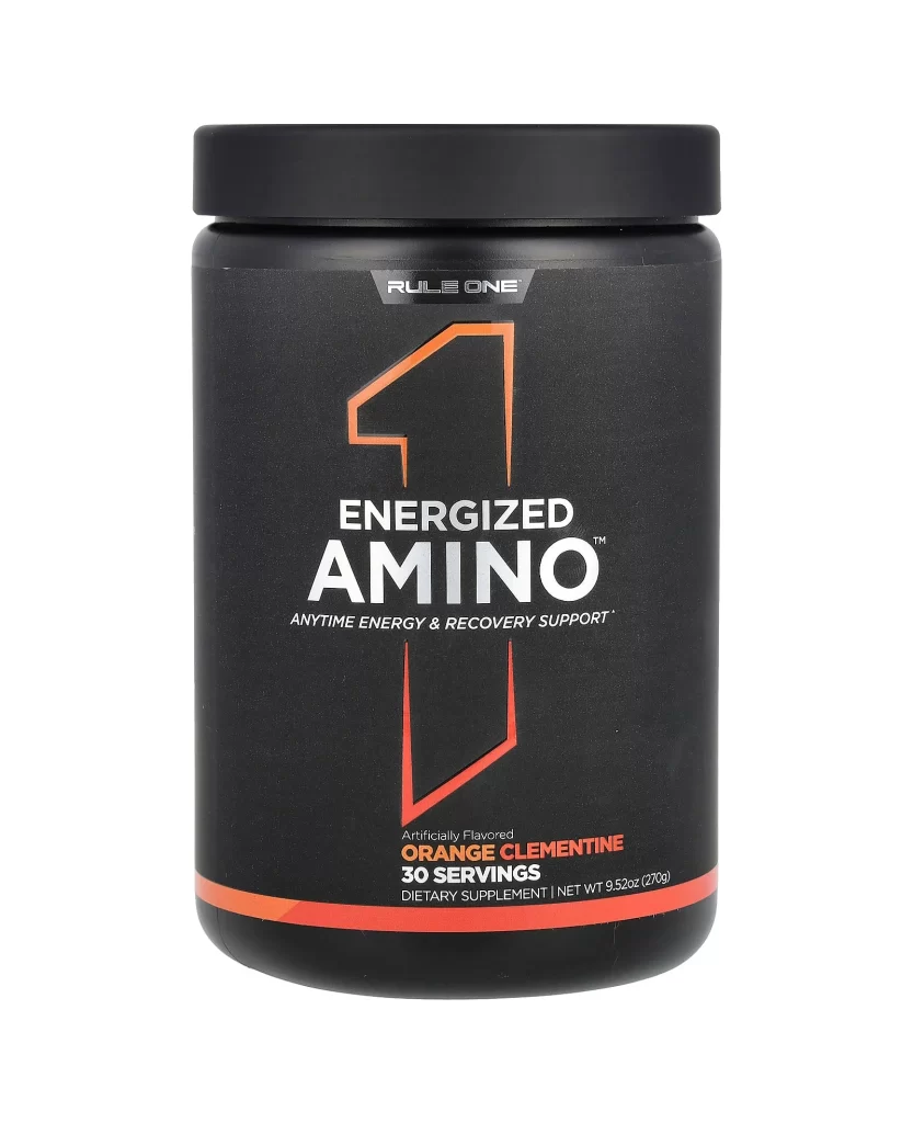 Rule One Proteins Energized Amino Orange Clementine 9.52 oz 270 g Packaging