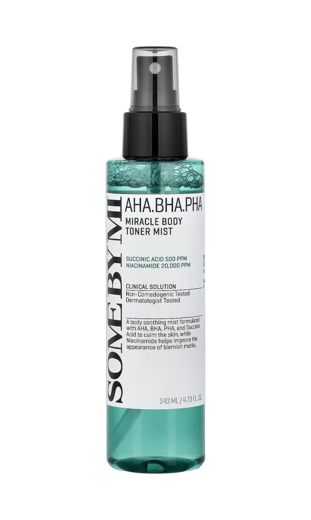 SOME BY MI AHA. BHA. PHA Miracle Body Toner Mist 4.73 fl oz 140 ml