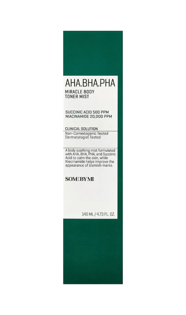 SOME BY MI AHA. BHA. PHA Miracle Body Toner Mist 4.73 fl oz 140 ml