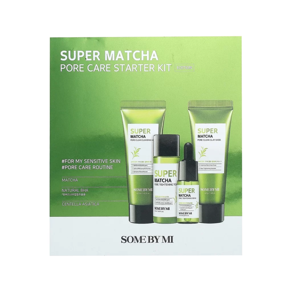 SOME BY MI Super Matcha Pore Care Starter Kit Edition 4 Piece Set Packaging