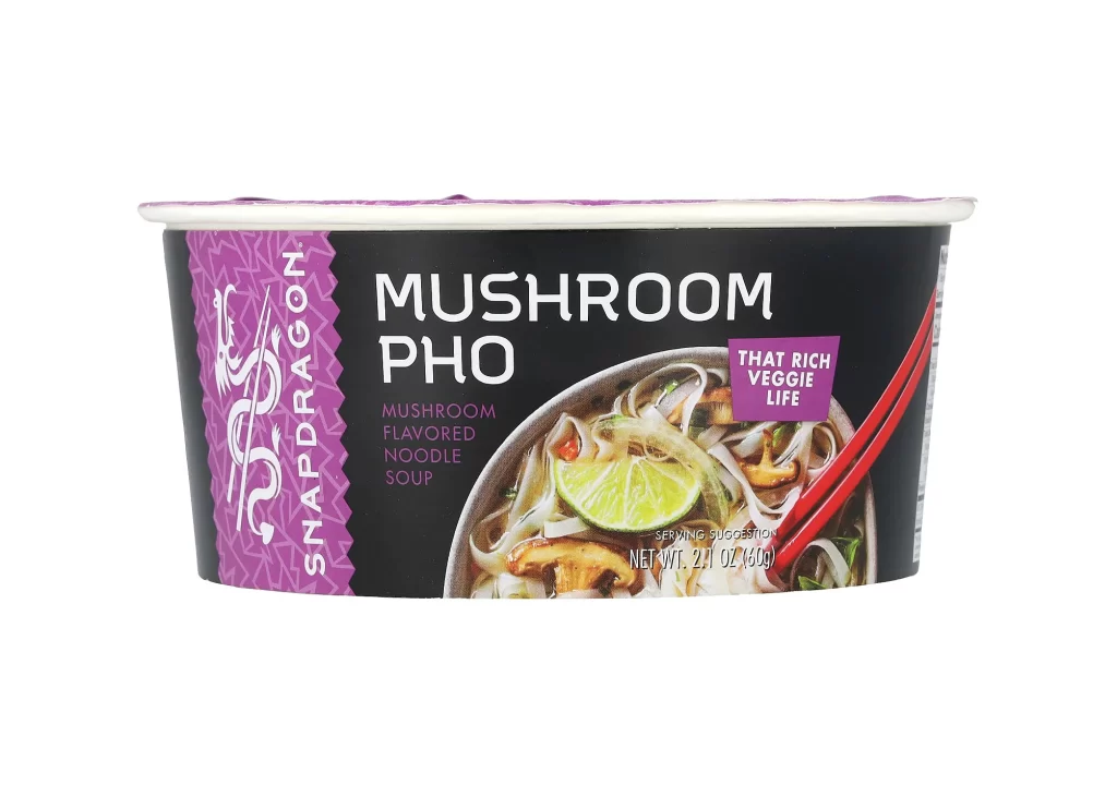 Snapdragon Foods Mushroom Pho 2.1 oz 60 g Packaging