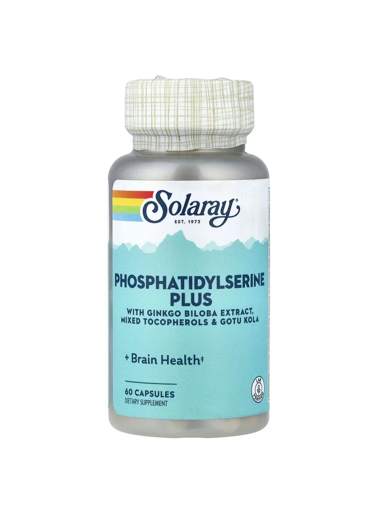 Solaray Phosphatidylserine Plus 60 Capsules Packaging