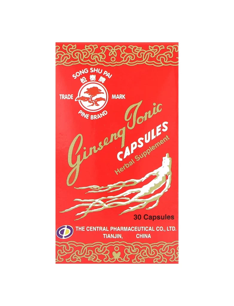 Song Shu Pai Ginseng Tonic 30 Capsules Packaging