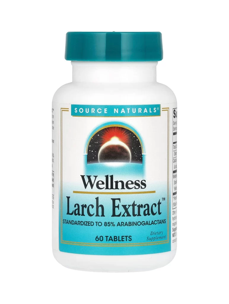 Source Naturals Wellness Larch Extract 60 Tablets Packaging