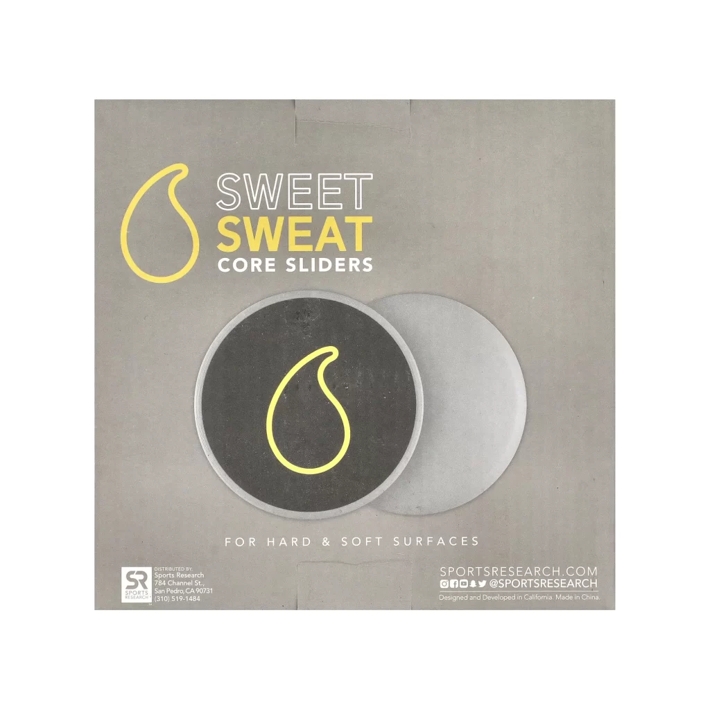 Sports Research Sweet Sweat Core Sliders 2 Sliders Packaging