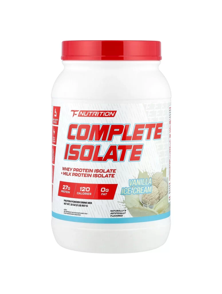 TC Nutrition Complete Isolate Vanilla Ice Cream 2 lb 907 g Packaging