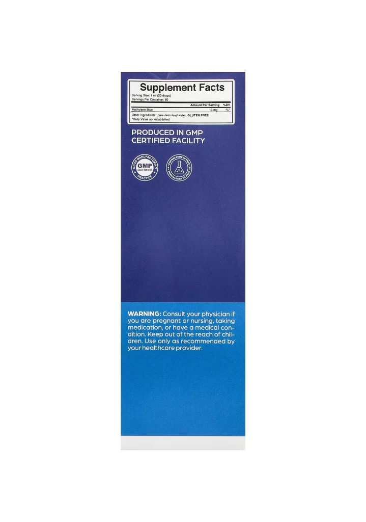 Thinbi Ultimate Methylene Blue 1 2 fl oz 59.2 ml Packaging