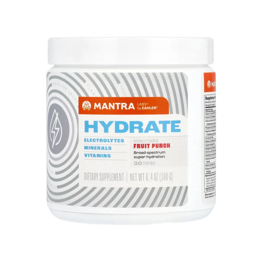 Zahler Hydrate Fruit Punch 6.4 oz 180 g Packaging