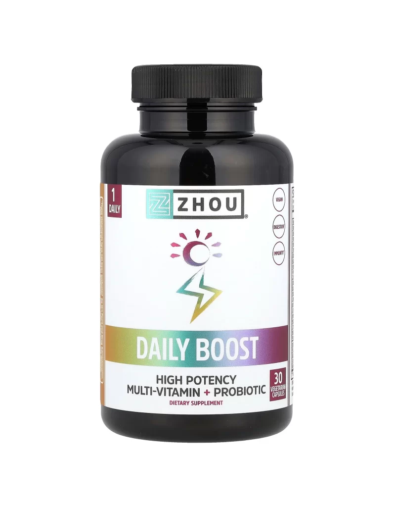 Zhou Nutrition Daily Boost 30 Vegetarian Capsules Packaging
