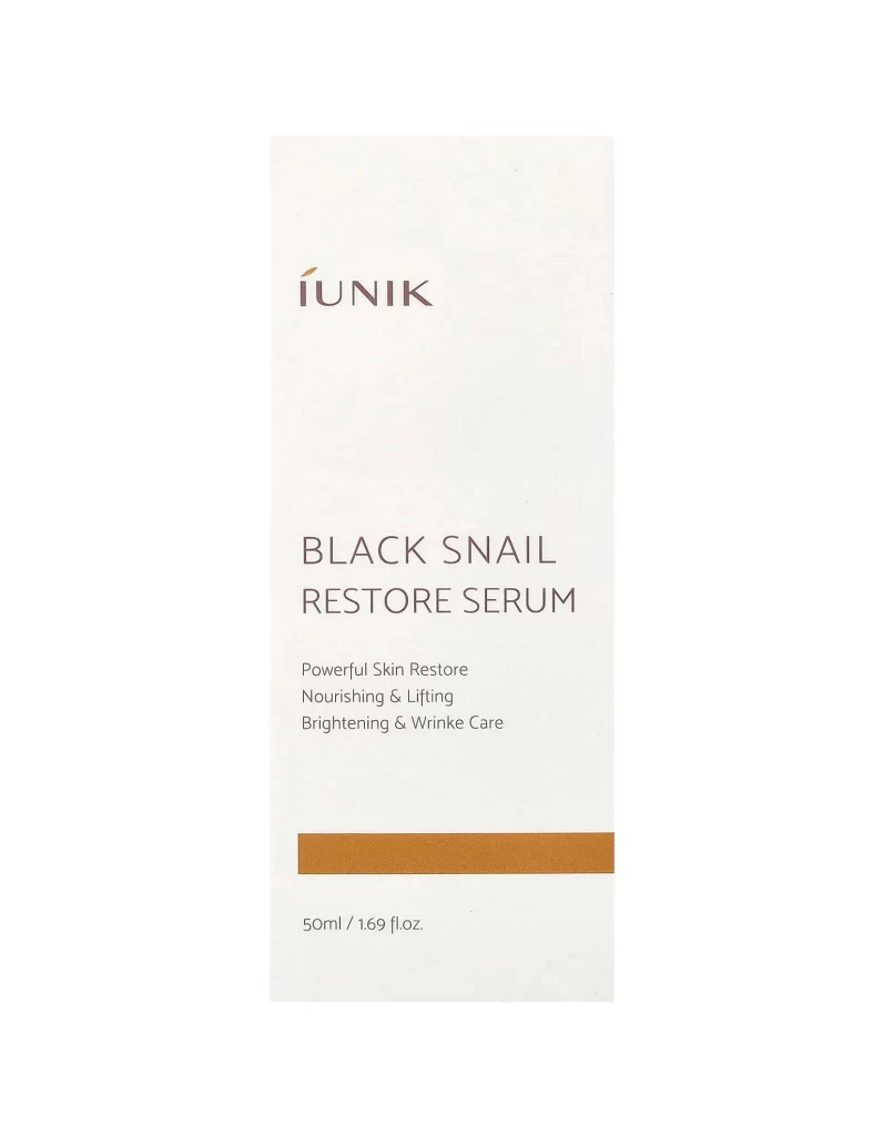 iUNIK Black Snail Restore Serum 1.69 fl oz 50 ml Packaging