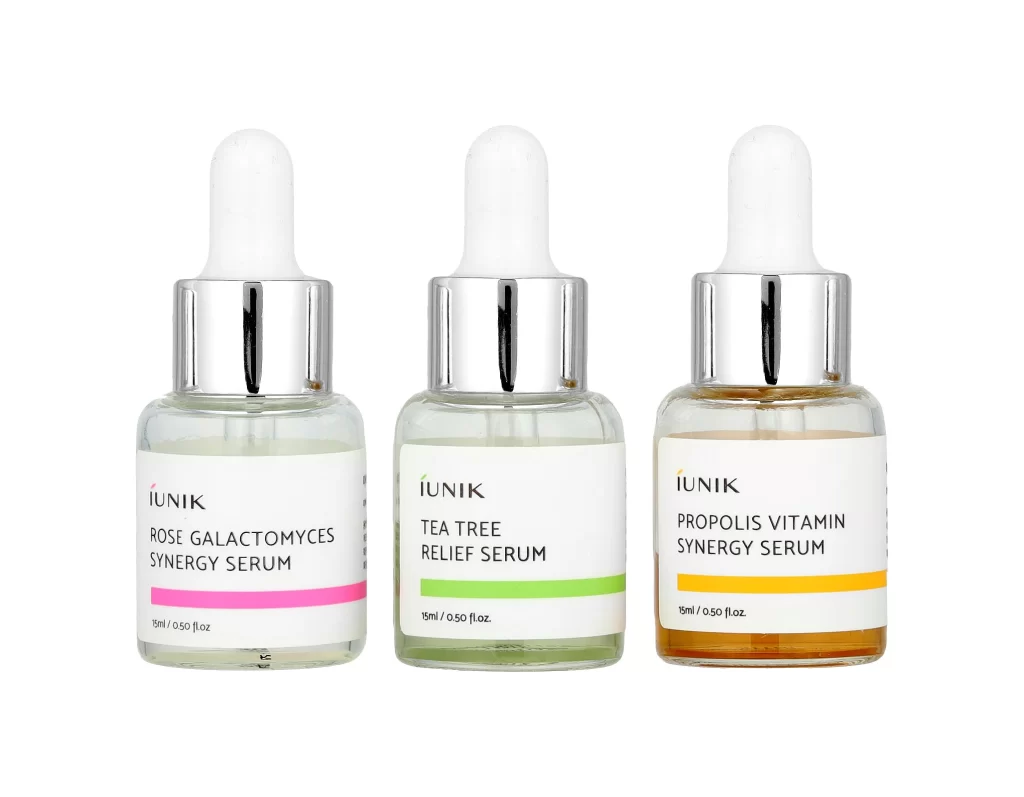 iUNIK Daily Serum Trial Kit 3 Piece Set Packaging