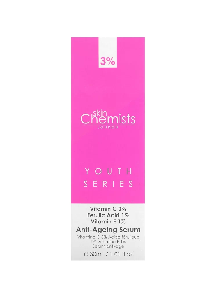 skinChemists Youth Series Anti-Ageing Serum 1.01 fl oz 30 ml Packaging