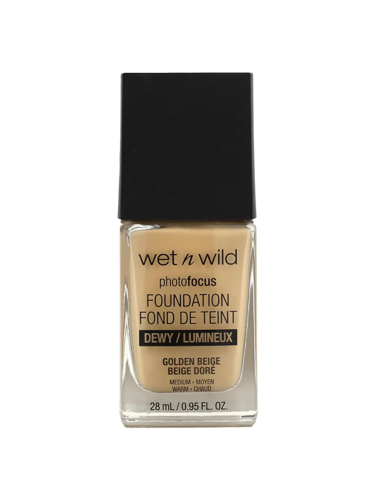 wet n wild PhotoFocus Foundation Dewy 1111524 Golden Beige 0.95 fl oz 28 ml Packaging