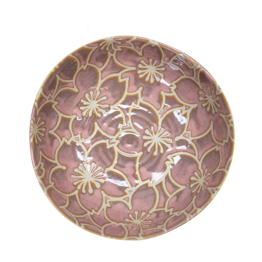Youhinkaou Sankakusawachi Dish Bowl Pair with Gift Box