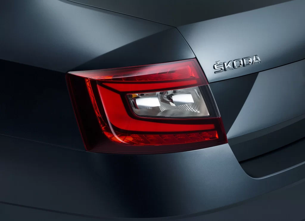 Skoda Car Rear Detail Car Photography