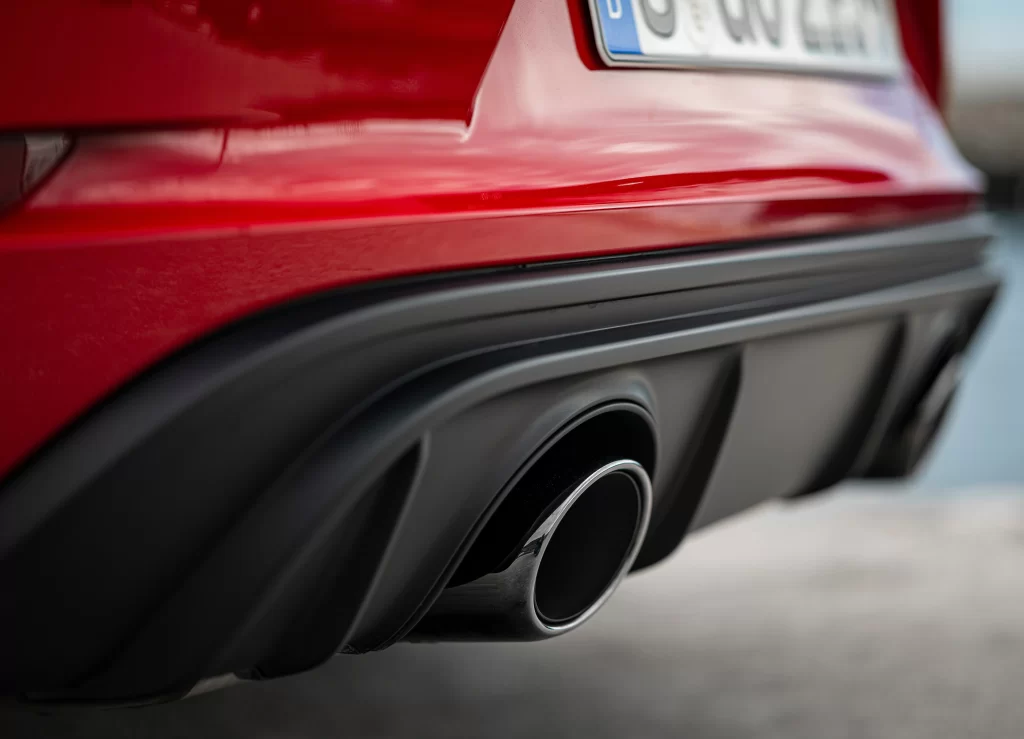 Red Car Exhaust Bumper Detail Rear Detail Car Photography
