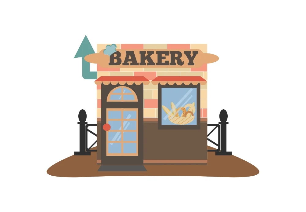 Bakery Storefront Illustration