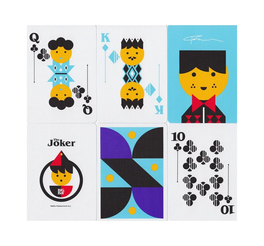 Big Boy Joker Playing Card Close Up