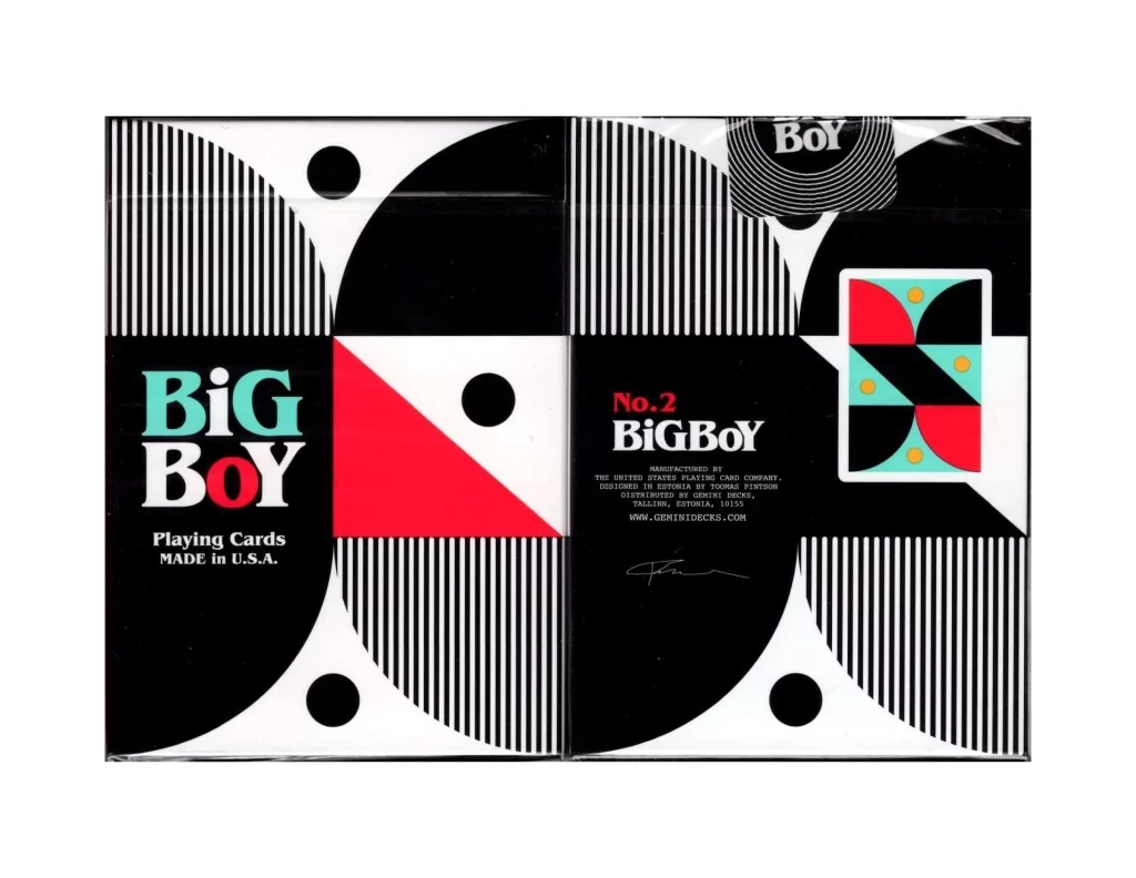 Big Boy Playing Cards Number Two Box
