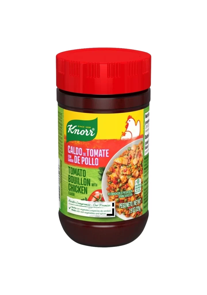 Knorr Tomato Bouillon with Chicken Flavor Jar Packaging
