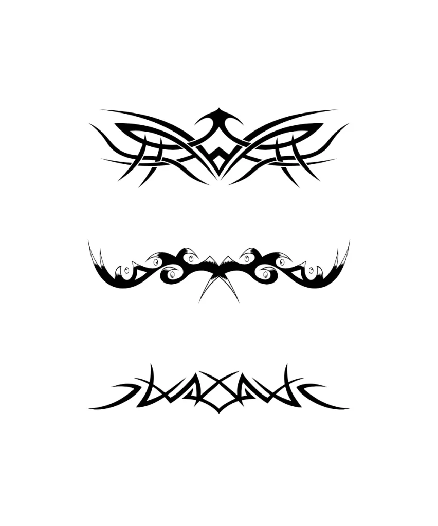 Tribal Symmetric Band Tattoo Design