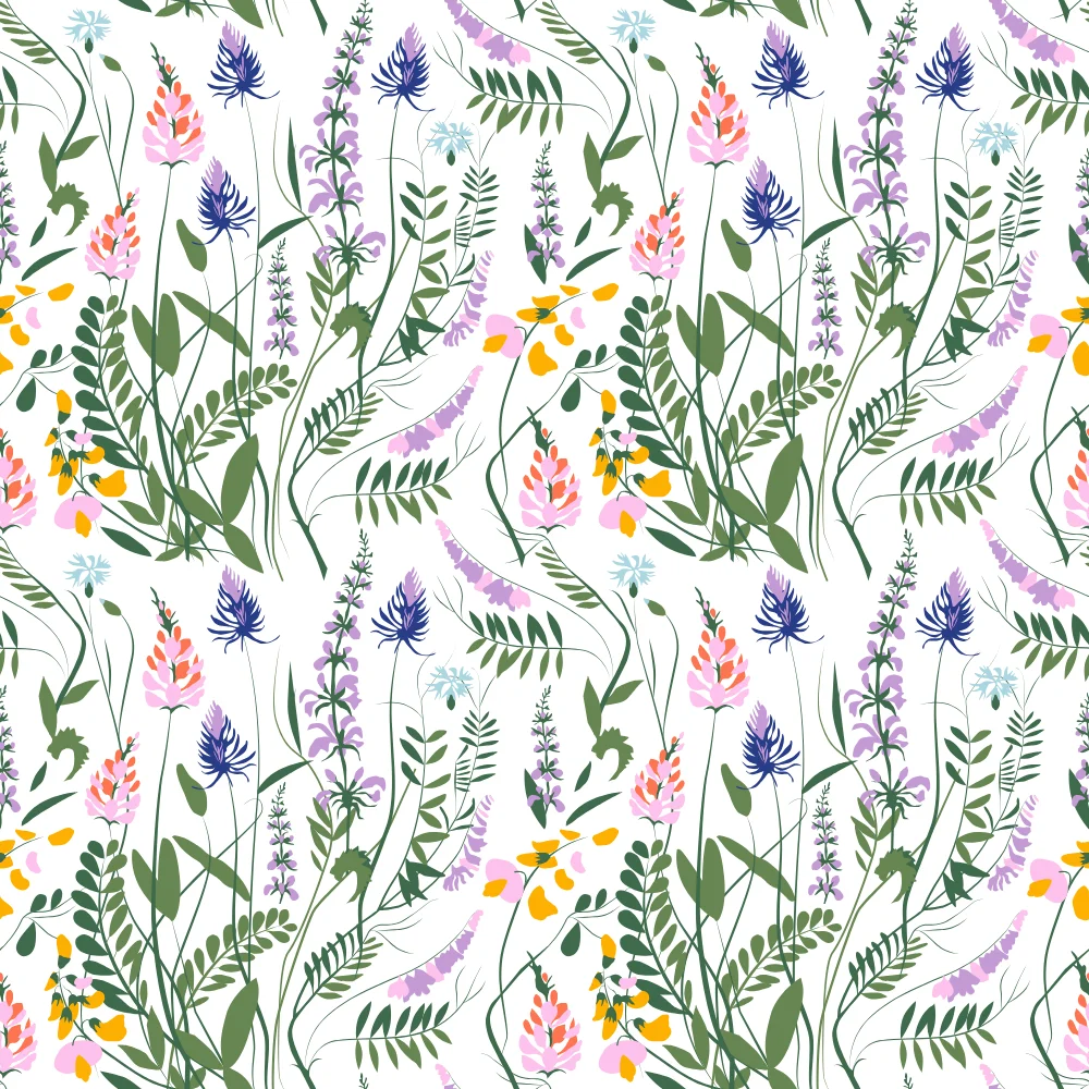 Vibrant Wildflower Meadow Pattern