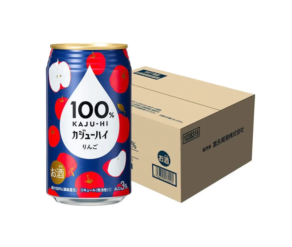 cans 100 KAJU-HI Red Apple CHU-HI 340ml Packaging